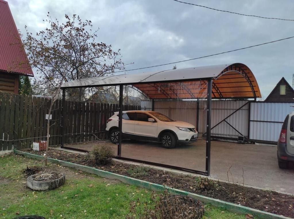 Прозрачные шторы ПВХ для навеса под автомобиль в Мстёре